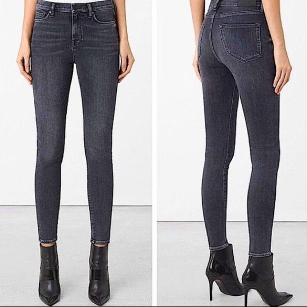 All Saints Spitalfields Jacks Place Black Skinny.‎